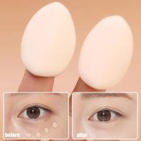 100 Stück Neues Design Reisegröße Kosmetik-Foundation Finger-Detail Gesichts-Concealer Professioneller Mikrofaser Mini-Make-up-Puff