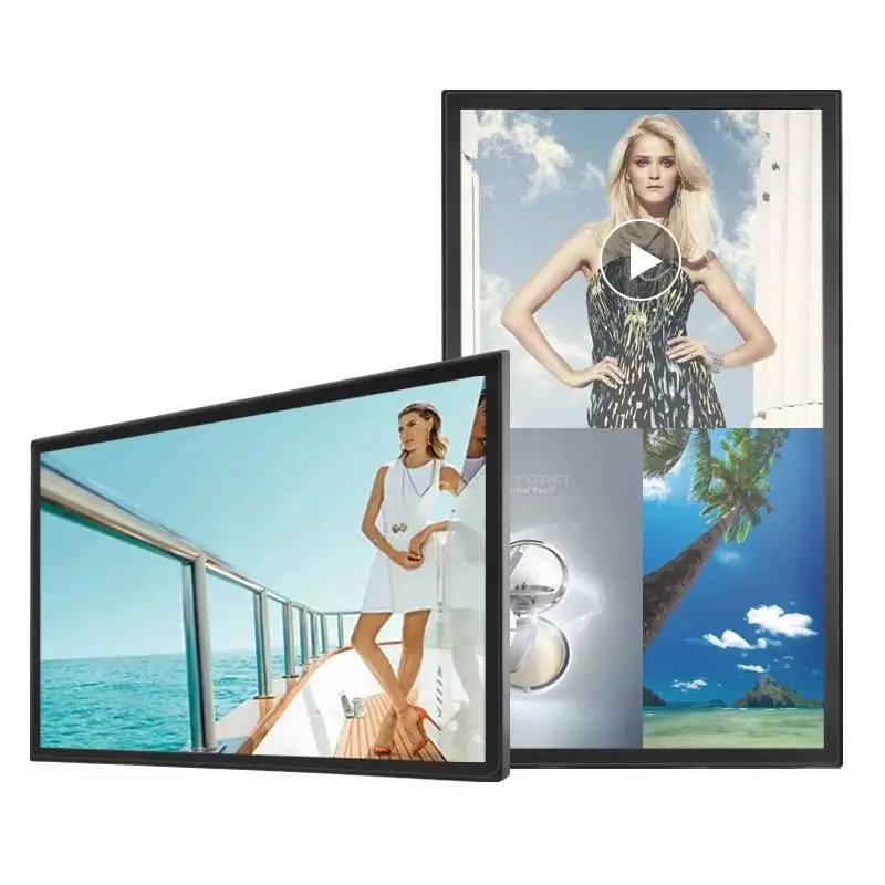 21.5,32,43,49,55,65,75,86,98 Inch Muur Gemonteerd Android Systeem Reclame Display Slimme Display Reclame Lcd-Scherm