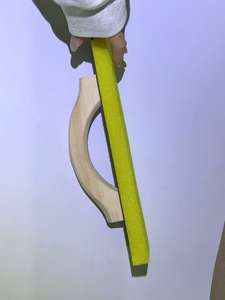 Truelle à plâtre jaune haute densité avec manche en bois pour le lissage des murs, outils de construction - Product Image 6