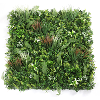 Nouvelle conception personnalisée de mur végétal vertical de style jungle, plante artificielle suspendue au mur, mur de gazon vert pour la décoration de la maison