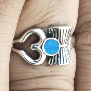 แหวนโอมโบฮีเมียนตั้งเป็นหนามเตยสำหรับเด็กผู้หญิงวันเกิดชาวคริสเตียนทำด้วยมือ925อินเดีย - Product Image 1