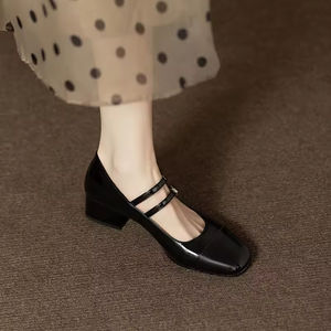 Zapatos de Tacón Bajo de Cuero con Diseño Calado, Cómodos, con Punta en Pico, Impermeables, Aptos para Hombres y Mujeres - Product Image 3