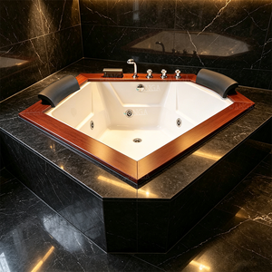 Baignoires de massage intérieures de luxe, grandes, encastrables, Jacuzzi Spa Whirlpool pour couple, 2 personnes, installation encastrée - Product Image 4