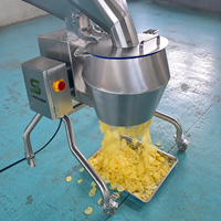 Industriële Golvende Aardappelchips Snijmachine 304 Roestvrij Staal Groentesnijder Julienne Snijder 1000-3000kg/u