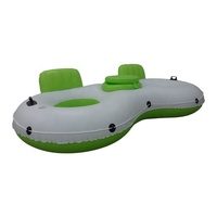 Fauteuil gonflable personnalisé en PVC pour piscine avec dossier, porte-gobelet et poignée – Design simple ou double pour extérieur