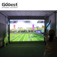 Simulateur de tir à l'arc de sport intérieur jeux muraux interactifs centre de fitness et centre sportif