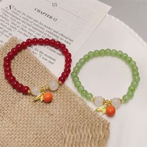 Trendy Style Chinese Colorful <b>Beaded</b> <b>Bracelets</b> for Women Girl Bamboo Leaf Charm <b>Bracelet</b> Crystal Gemstone Beads <b>Bracelet</b> - Product Image 4