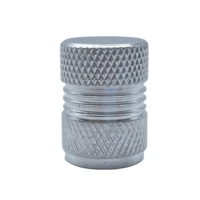 En gros Nouveau Logo Personnalisé Argent Aluminium Automobile Bouchon De Pneu Chambre À Air Valve Bouchon Couvercle Joint Anti-Poussière Écrou Valve Tiges Bouchons