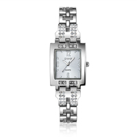 Relojes Personalizados para Mujer, Reloj de Cuarzo Vintage Sencillo y Elegante para Dama, Reloj de Lujo Dorado Resistente al Agua