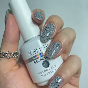 AOPMALL Beach Cobble Serie Hochwertiger UV-Gel-Eierschalen-Gel-Nagellack für Nägel