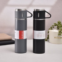 Cedar Space Cedar Space En gros Coffret cadeau créatif de bouteilles d'eau et de tasses isothermes sous vide en acier inoxydable 304 avec trois couvercles pour entreprises