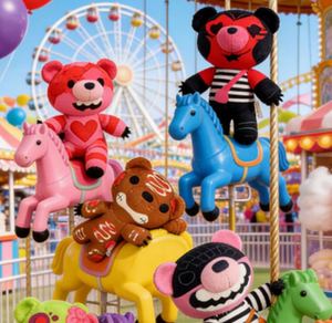 Funny Super Soft Plush Violent <b>Bear</b> Doll Cartoon Toy Gift for Unisex Pendant Doll with PP Cotton Filling - Product Image 4