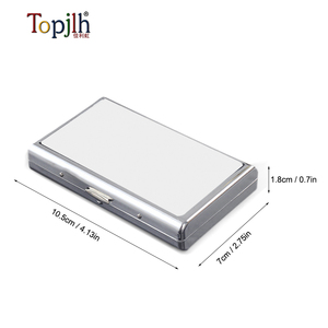 Topjlh <span class=keywords><strong>Étui</strong></span> <span class=keywords><strong>à</strong></span> cigarettes portable en acier inoxydable par sublimation, type charnière, double face, impression de logo <span class=keywords><strong>personnalisé</strong></span>, <span class=keywords><strong>photo</strong></span> DIY, vente en gros - Product Image 6