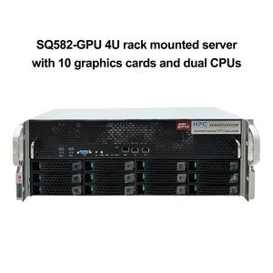 Servidor de CPU dual de montaje en rack 4U con AMD EPYC 9004 Personalizable 10 Tarjetas gráficas Servidor GPU de almacenamiento escalable en stock - Product Image 2