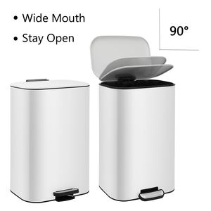 Factory Direct Sleek Stainless Steel Step Trash Can 6L-30L <strong>Pedal</strong> Rubbish <strong>Bin</strong> 90&deg; Stay Open Lid <strong>Dual</strong> <strong>Bin</strong> Modern Dustbin Kitchen - Product Image 2