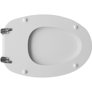 Vavid America - Funda para asiento de inodoro con diseño moderno europeo, de bambú y PP, de liberación rápida, para baño, forma alargada - Product Image 2