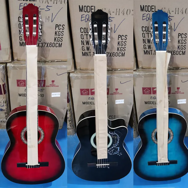 KC-39/36 On-sale discount china wholesaler price 39 inch 36 inch Linden beginner children nylon string classic guitar