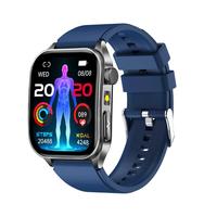 Reloj Inteligente E810 para la Salud de Personas Mayores, Pantalla AMOLED Cuadrada de 1.95 Pulgadas, Llamadas Bluetooth, Monitor de Salud, Asistente de Voz con IA, Android, Fitness, Silicona