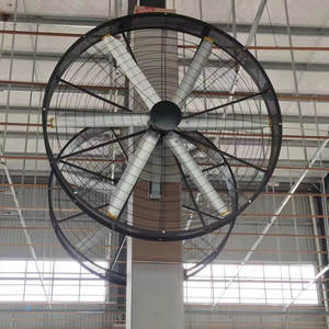 Ventilateur mural pour usage industriel, moteur PMSM écoénergétique, 47 pouces, 110V/220V/380V, grands ventilateurs HVLS, ventilateur mural industriel pour le refroidissement industriel - Product Image 6