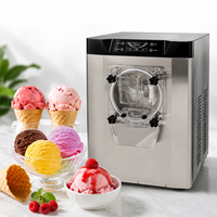 Machine à glaces et gelato professionnelle pour comptoir, idéale pour les cafés et les snack-bars