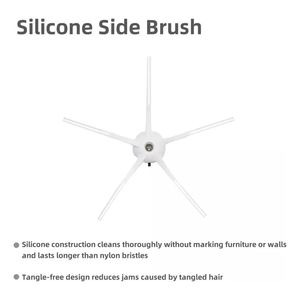 Lot de 10 accessoires pour aspirateurs robots <span class=keywords><strong>Roborock</strong></span> E4, E5, S4, <span class=keywords><strong>S5</strong></span> <span class=keywords><strong>Max</strong></span> : brosse principale, brosse latérale, filtre HEPA, chiffons de nettoyage, sac à poussière, pièces de rechange - Product Image 3