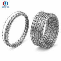 Fil barbelé en spirale simple de diamètre personnalisé 30-110 cm pour la sécurité périmétrique des parcs logistiques