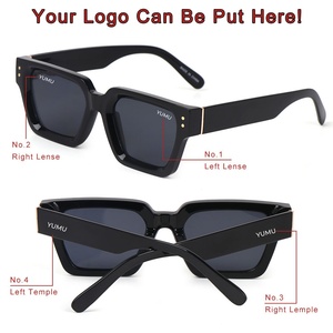 Lunettes de soleil à monture ronde multicolore à la mode avec logo personnalisé Lunettes de soleil vintage à la mode rétro Lunettes de soleil pour vieil homme - Product Image 4