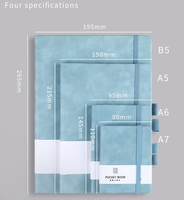 Carnet à couverture rigide A7 avec sangle, vente en gros, carnet A5 en similicuir effet peau, journal étudiant personnalisé, journal A6 avec reliure sans fil, 100 feuilles