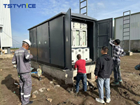 Poste de transformateur compact préfabriqué OEM 13,8 kV monophasé/triphasé 500 kVA 630 kVA 800 kVA 1000 kVA Distribution 480 V