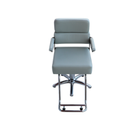 [ECCLIM]JACOB 200 EC-006 Fauteuil de Barbier Commercial Moderne en Acier Inoxydable Soin Doux Authentique Texture Raffinée pour Studio Minimaliste
