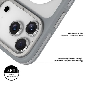 เคส <span class=keywords><strong>YOUNGKIT</strong></span> สำหรับ iPhone 17 Pro ผลิตจากวัสดุ PC + TPU แบบด้านสัมผัสนุ่ม - สีส้ม - Product Image 5