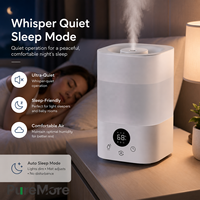 Diffuseur d'arômes à remplissage par le haut pour chambre à coucher, 3L pour grande pièce, facile à remplir et à nettoyer, humidificateur silencieux à brume froide pour la maison et la chambre de bébé