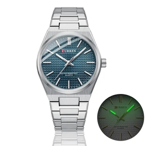 CURREN 8439 Orologi al Quarzo alla Moda per Uomo Design Semplice Impermeabile Cinturino in Acciaio Inossidabile Orologio da Polso Maschile per Tempo Libero e Affari - Product Image 3