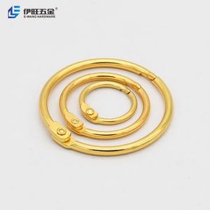 Anillas Redondas Doradas YIWANG para Encuadernación de Libros, Anillas para Tarjetas, Anillas para Hojas Sueltas - Product Image 4