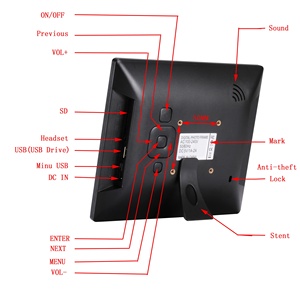8 pulgadas de tamaño <span class=keywords><strong>pequeño</strong></span> a granel marco de fotos <span class=keywords><strong>digital</strong></span> álbum <span class=keywords><strong>digital</strong></span> - Product Image 2