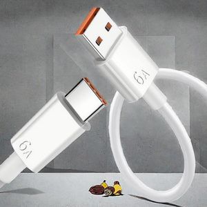 Cable de Carga Rápida USB C de 1M para Teléfonos Móviles, 6A, Cable de Datos para Huawei Mate60, ZTE 40, Pura 70, P60 Pro, Venta al Por Mayor - Product Image 3