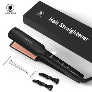 Plancha de Pelo con Recubrimiento Cerámico y Pantalla LCD de Alta Tecnología PTC, Plancha Eléctrica de 450F con Indicador de Temperatura, Uso Doméstico, Doble Función - Product Image 1