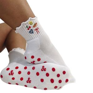 Calcetines de Yoga Antideslizantes con Logotipo Personalizado, Calcetines de Pilates de Algodón para Mujer, Diseño Antideslizante, Calcetines de Ballet en Venta al Por Mayor - Product Image 3