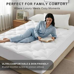 Protège-<span class=keywords><strong>matelas</strong></span> matelassé extra épais pour lit King Size, respirant, avec poches profondes, 8-21, vente en gros usine - Product Image 5