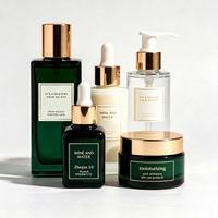 Autocollant personnalisé en vinyle imperméable pour cosmétiques, autocollant transparent avec logo en feuille d'or, autocollant transparent pour parfum, étiquette en rouleau pour bouteille