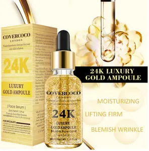 24k Luxury Gold 30ml Moisturizing Face Essential Liquid Makeup Foundation Base Primer Make Up Essence Skin Care