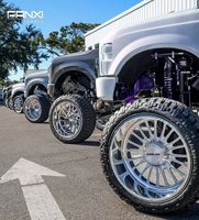 Jantes forgées FANXI 22x12 24x14 24x12 26x14 28x16 30x16 8x170 6x139.7 8x6.5 6x5.5 8x180 pour Chevy Silverado 1500 2500 Ford F250