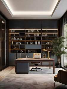 ชั้นวางหนังสือไม้ดีไซน์โบราณเรียบง่ายทันสมัย ตู้เก็บของตกแต่งใหม่สำหรับใช้ในบ้าน โรงเรียน โรงแรม หรืออพาร์ตเมนต์ - Product Image 5