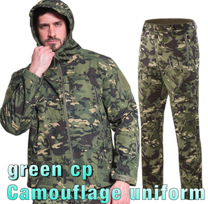 Combinaison de chasse camouflage pour homme, comprenant une veste et un <span class=keywords><strong>pantalon</strong></span> doublés de polaire silencieux - Product Image 2