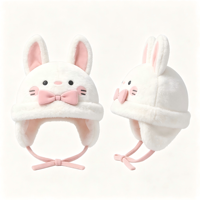 Chapeau bob en peluche d'hiver chaud en fausse fourrure pour femmes et hommes, animaux en peluche personnalisés, vente chaude
