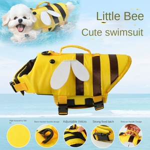 ملابس سباحة صيفية قابلة للتعديل للكلاب ، سترة شخصية بنمط كلاسيكي لحياة الحيوانات الأليفة للكلاب الصغيرة متوسطة الحجم والقطط ، مظهر دمية بيشون لطيف - Product Image 3