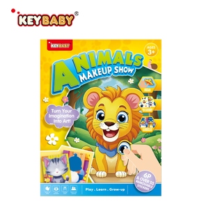 <span class=keywords><strong>Libro</strong></span> para Colorear de Animales Navideños Keybaby, <span class=keywords><strong>Libro</strong></span> de Dibujo de Maquillaje y <span class=keywords><strong>Cambio</strong></span> de Rostro con 3 Hojas de Pegatinas para Niños, Diversión Garantizada - Product Image 1