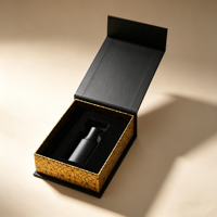 Huile de parfum concentrée de style Dubaï 12 ml en gros avec emballage noir et or de qualité supérieure, huile Attar unisexe longue durée, logo personnalisé