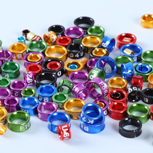 Anneau <span class=keywords><strong>de</strong></span> jambe d'entraînement en aluminium durable multicolore Anneau <span class=keywords><strong>de</strong></span> fournitures pour oiseaux <span class=keywords><strong>de</strong></span> qualité - Product Image 4
