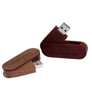 Вращающийся деревянный флеш-накопитель <span class=keywords><strong>USB</strong></span> с логотипом на заказ, 8 ГБ, 16 ГБ, 32 ГБ, 64 ГБ, 128 ГБ, с бесплатной лазерной гравировкой - Product Image 5